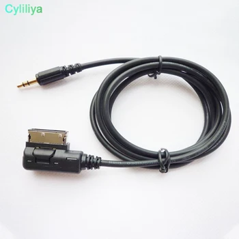 

5pcs 0.35M /1M Length Music Interface AMI MMI to 3.5mm Audio AUX Cable for VW and Audi A3 A4 A5 A6 A8 Q3 Q5 Q7 Car MP3 Playe