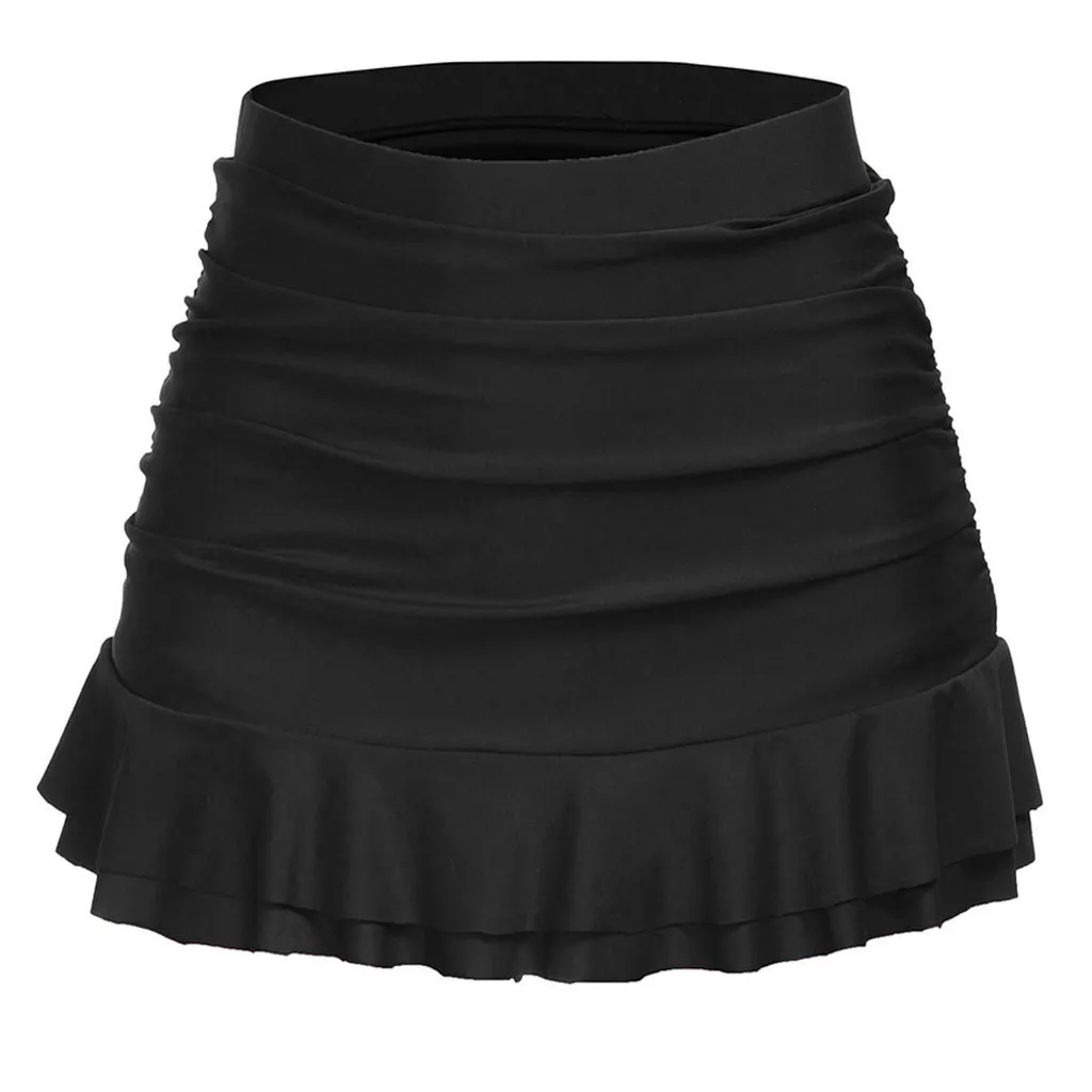 Женский купальник MISSOMO, юбка бикини с высокой талией и оборками, Женская винтажная пляжная одежда