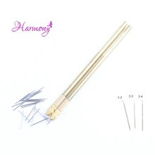 1 шт. держатель Cooper+ 3 шт. вентиляционные иглы(1-2,2-3,3-4) изготовление кружевных париков зажим для парика парик крючок для вязания наборы