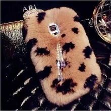 Luxury Real Rex Rabbit Hair Fur diamond bling coque Case For Samsung Galaxy S5 Note 7 3 4 5 edge Note 3 neo N7505 Fundas Carcasa