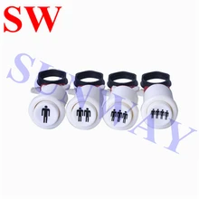 4PCS 28mm Mounted Happ push button with microswitch 1 Player 2 Player 3 Player 4 Player