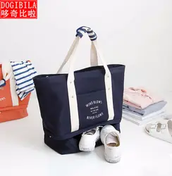 DOGIBILA 2019 Новый двухслойный Одноместный наплечный slung Негабаритных Холст вакуумные пакеты для одежды отделка сумка для мам Тренажерный Зал