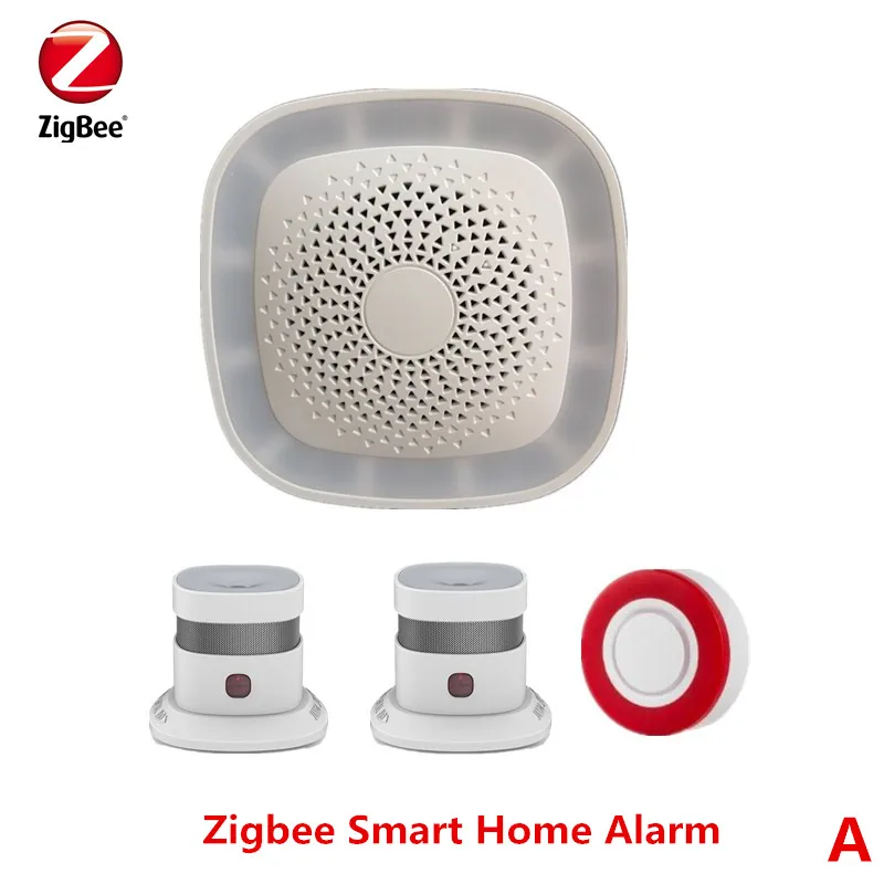 Wireless Zigbee Smart Gateway/Hub Home Alarm System Zigbee Smoke Fire