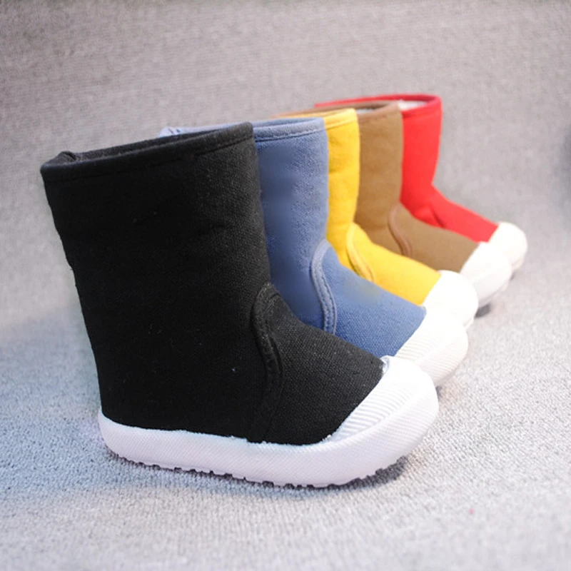Baby Winter Snow Slip-on Boots Plush lined For Kids Boys Girls Casual Wear Shoes Ankle length