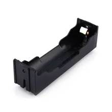 5 шт. 1x18650 литий-ионный аккумулятор для хранения пластиковый зажим держатель Чехол 8 контактный контакт черный(3,7 в) коробки для хранения батарей