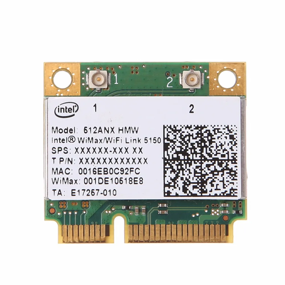 Беспроводная Wi Fi карта C26 для Intel 512ANX HMW WiMax/WiFi Link 5150 Half Mini PCI E|Сетевые карты| |