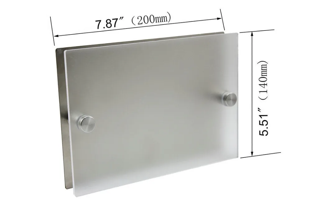 Персонализированная Современная дверная табличка с номером дома Акриловая матовая уличная табличка стеклянная столешница