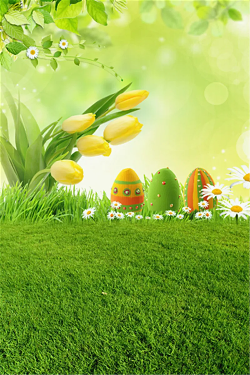 Fondos de fotografía de vinilo feliz Pascua para niños, pantalla verde de  primavera, huevos de colores, césped, tulipán, accesorios de estudio  fotográfico - AliExpress Productos electrónicos