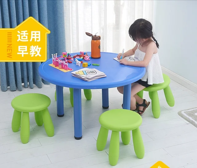 Children Furniture Sets One Table Two Chairs Or Four Stools Children Furniture Sets One Table Two Chairs Or Four Stools Plastic Round Kids
