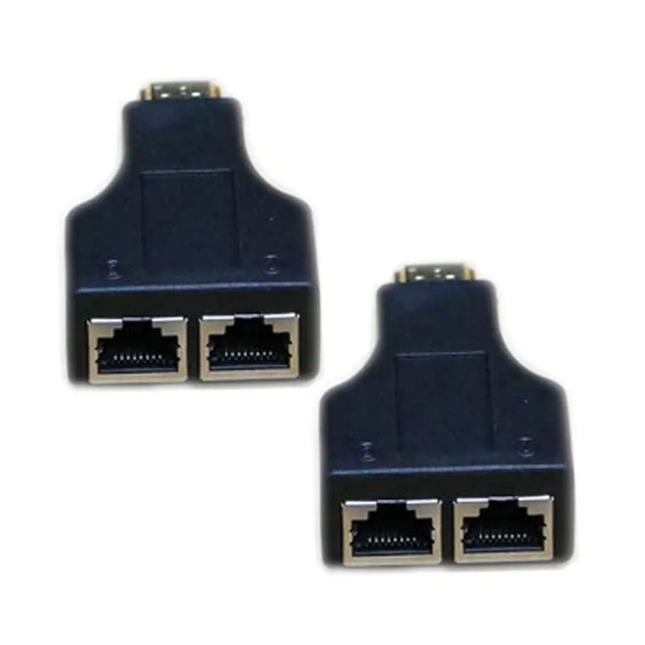 100 футов HDMI двойной RJ45 CAT5E CAT6 UTP LAN Ethernet удлинитель Ретранслятор 1080P для HDTV HDPC PS3