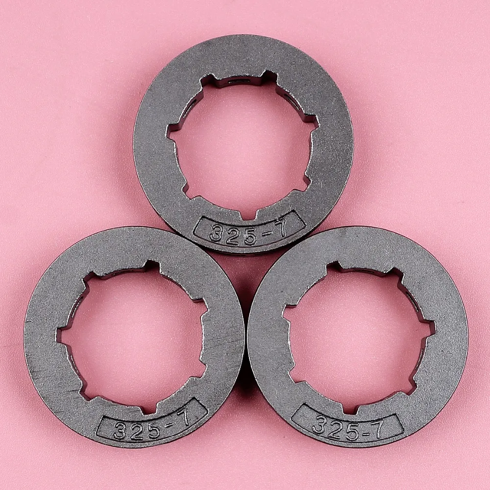 

3pcs/lot .325 7T Chain Rim Sprocket For Chinese 4500 5200 5800 45cc 52cc 58cc Chainsaw Spare Parts Oregon 11892 19mm