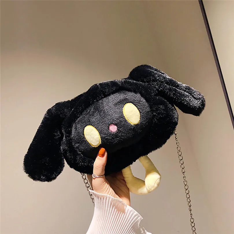 

AOTIAN Women Small Flap Bag Plush Cute Chain Messenger Bags Canvas Shoulder Bag Handbags For Girls Students A30