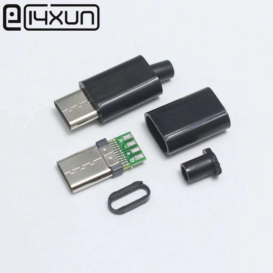 USB 3 1 type C штекер EClyxun 100 набор сделай сам двусторонняя сварочная вилка типа разъем
