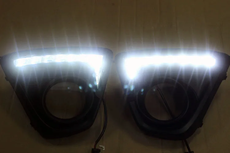 

LED Car DRL Daytime Running Lights with Dimmer function For Mazda CX-5,cx5,cx 5, Fog lamp matt black