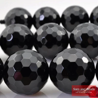 

120pcs/Lot 10MM Faceted Black Onyx Agata Stone Beads For Jewelry Making OAB04 Free Shipping