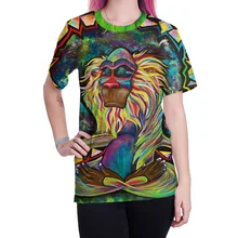 Женские летние с коротким рукавом с круглым вырезом дышащие тонкие футболки для бега с 3D рисунком майки для бодибилдинга для тренажерного зала