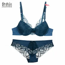 Европейская горячая Распродажа, сексуальное Ультра тонкое нижнее белье, кружевной комплект с бюстгальтером, Женский комплект с бюстгальтером с вышивкой, s нижнее белье, бюстгальтер с пуш-чашкой, JYF