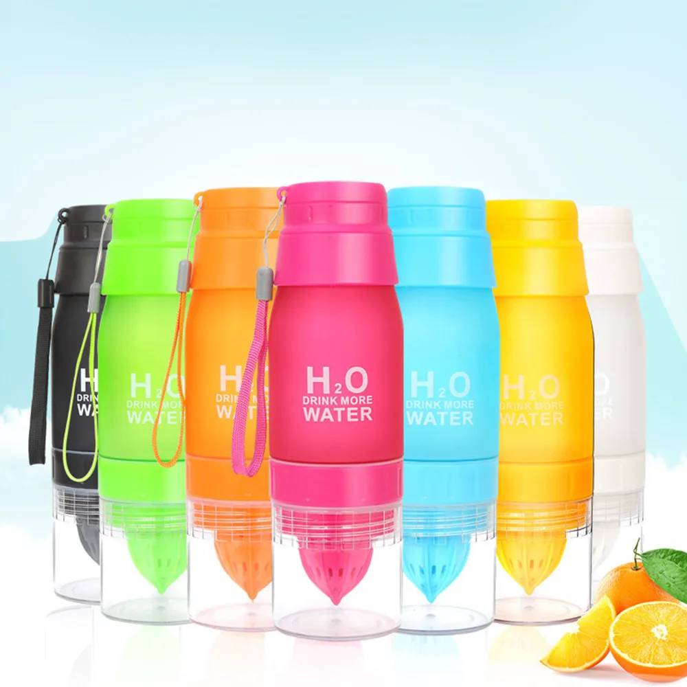 Us 647 10 Offorganizer New 650ml Lemon Cup H2o Drink Water Bottle Drink More Water Drinking Bike Bottle Drinking Cup Keukenhulpjes In Tumblers