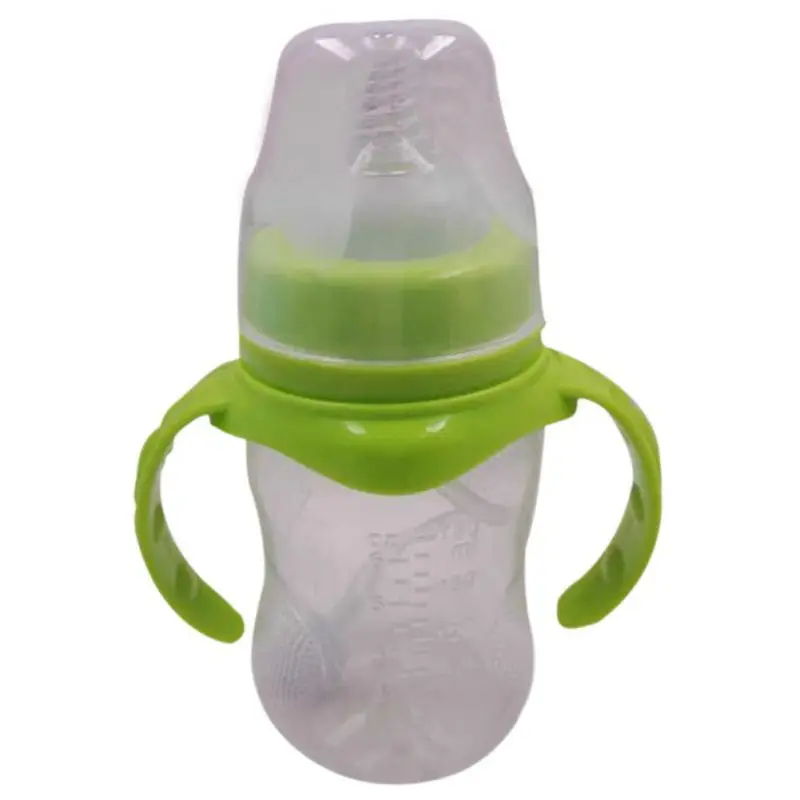 180 мл Baby Bottle учатся кормления напиток ручка Дети соломы сок бутылки воды Training узнать питьевой чашки
