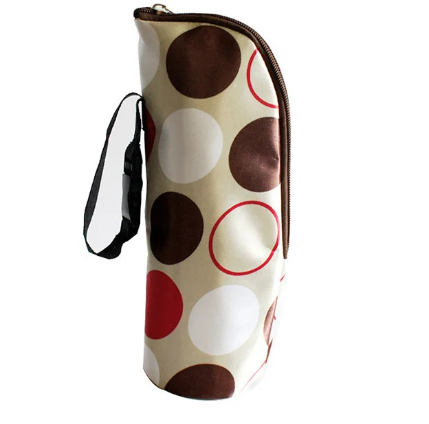 Детские термоизоляционные сумки для подогреватель для бутылок 300-350 мл коляска с подвеской - Цвет: beigepoint