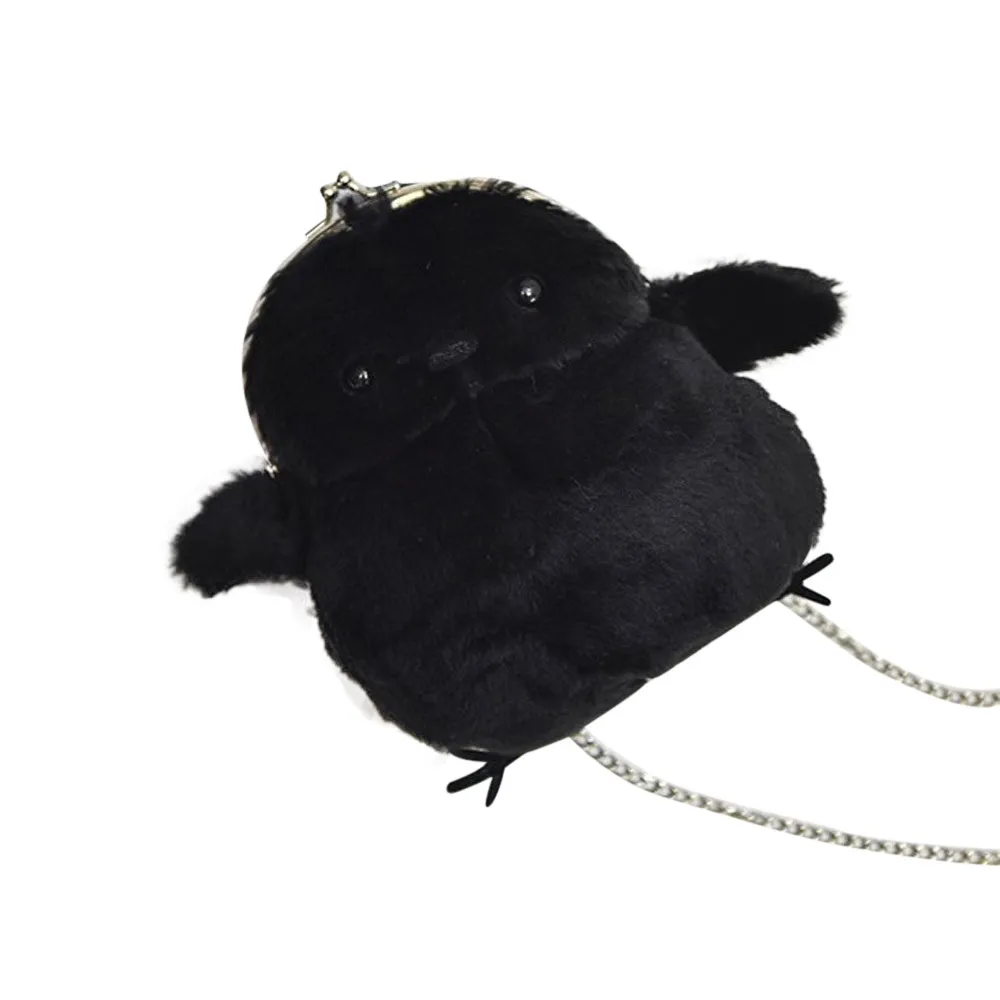 Модная дамская сумочка украшение в виде шарика для волос милая курица сумка Мини Пингвин мобильный в виде животного телефон сумка кошелек Y417