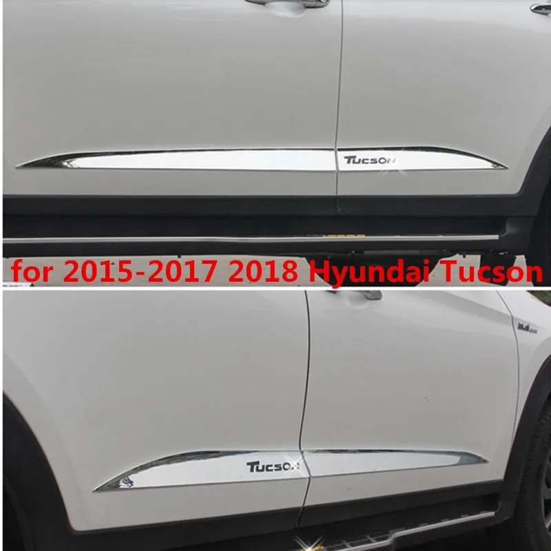 

Dedicated to the modern brand new for Tucson 15-18 door trim body trim strips modified special anti-scratch bumper strip