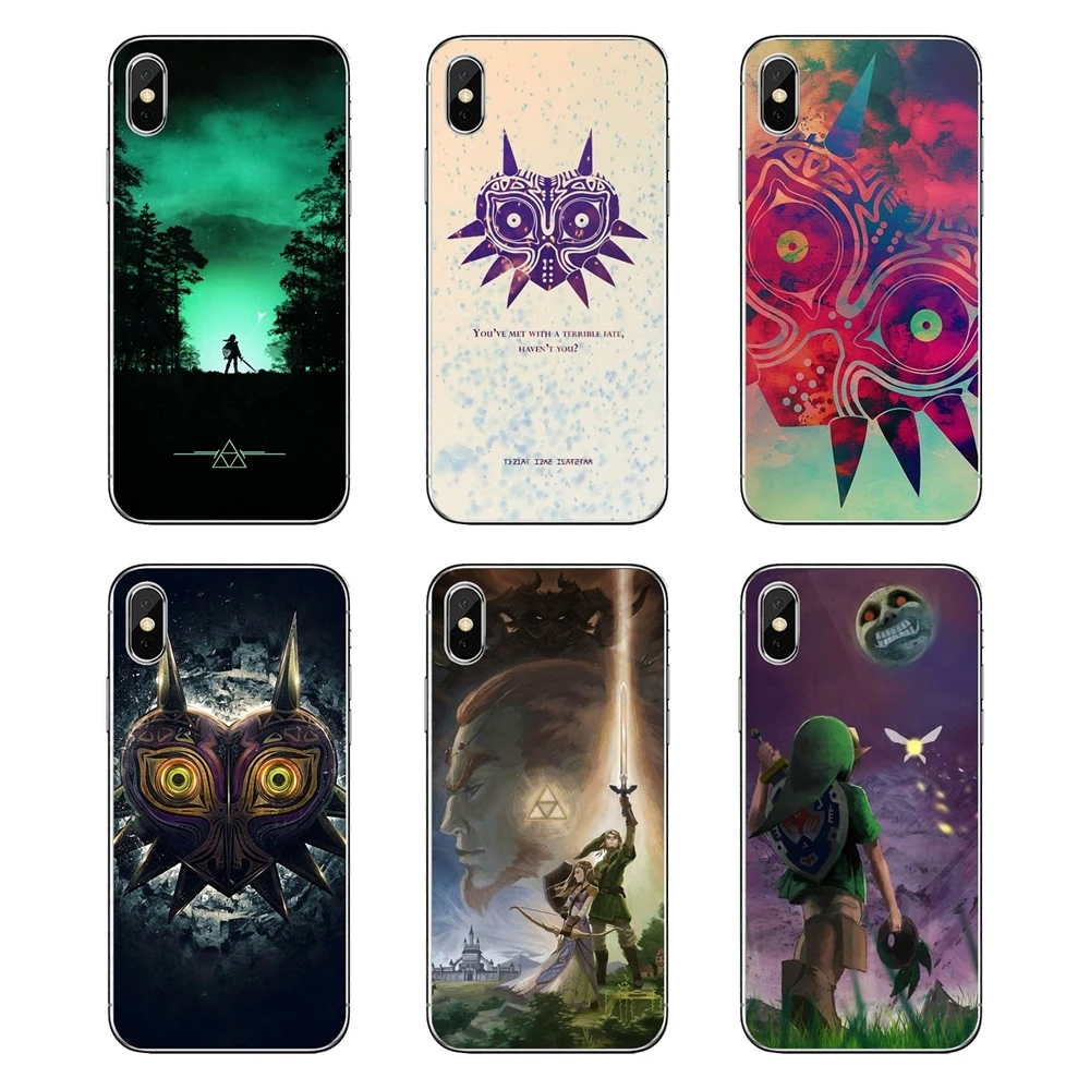 For Samsung Galaxy Note 8 9 S9 S10 A8 A9 Star Lite Plus A6S A9S Soft Transparent Cases Covers Legend of zeldas Majora's Mask |