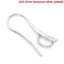 DoreenBeads Компоненты серьги из цинкового металлического сплава Серебряный тон 23 мм(7/") х 9 мм(3/8"), 2 шт. Новинка