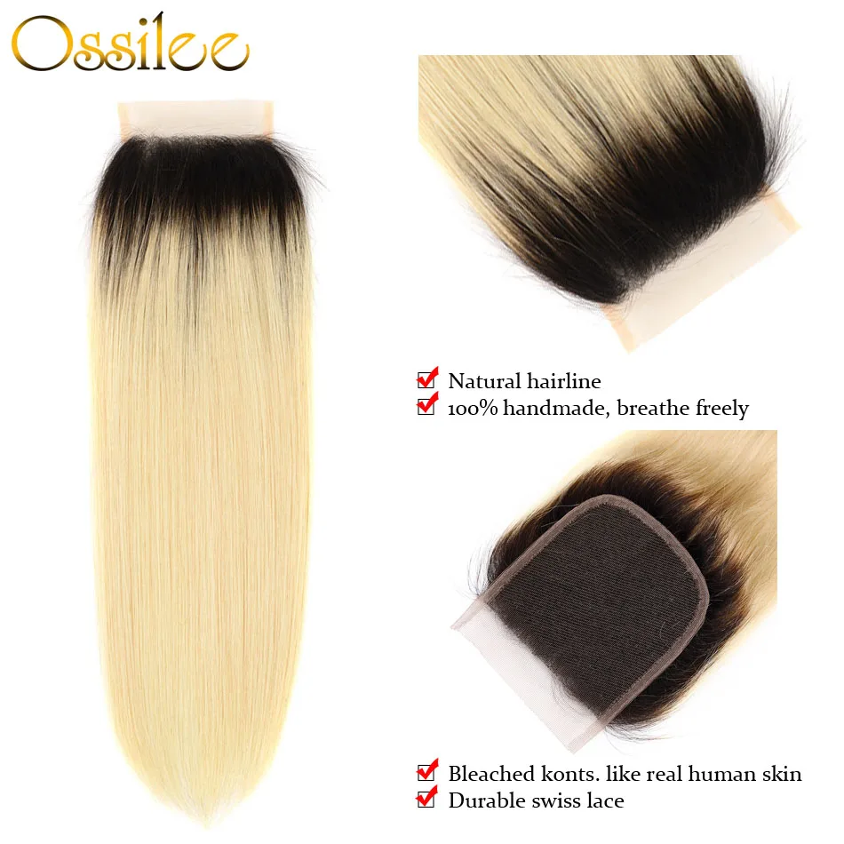 Ossilee Blonde Bundles with Closure 1b/613 Straight Hair Bundles with Closure Peruvian Hair Bundles with Closure Non Remy Hair Ossilee Blonde Bundles with Closure 1b/613 Straight Hair Bundles with Closure Peruvian Hair Bundles with Closure Non Remy Hair