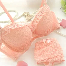 Женский кружевной сексуальный бюстгальтер пуш-ап бюстгальтер и трусики набор хлопковое нижнее белье с вышивкой комплекты нижнего белья