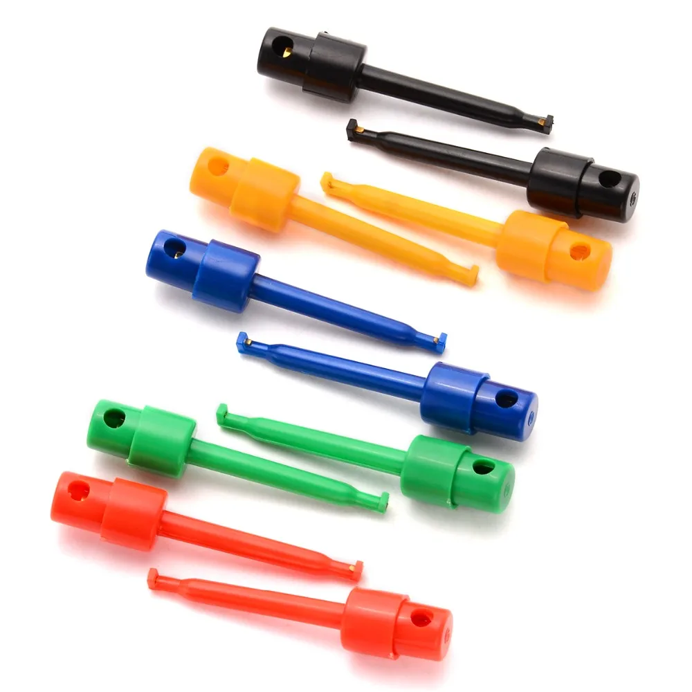 

10PCS/SET Mixed Multimeter Test Clip Lead Wire Kit Test Hook Clips Grabber Test Probe SMT/SMD Testing Accessories