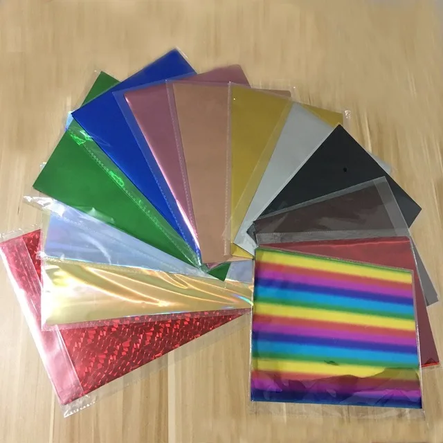 

50Pcs A4 DIY Handicraft Hot Stamping Foil Paper Laminator Laminating Transfer on Elegance Laser Printer Craft Paper 20x29cm