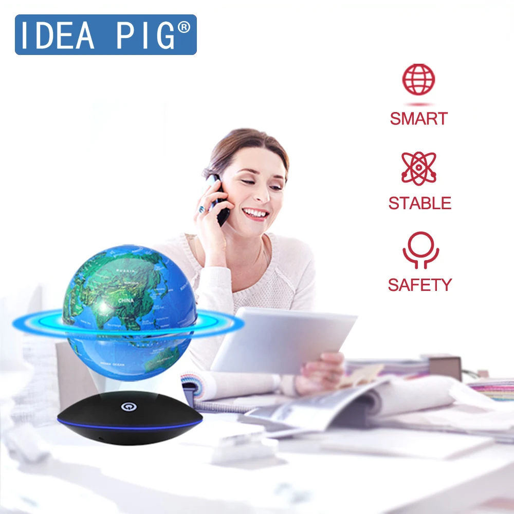 

Smart Educational Toy World Globe Atlas Map With Swivel Stand Geography Home Office Ideal Miniatures Gift office gadgets