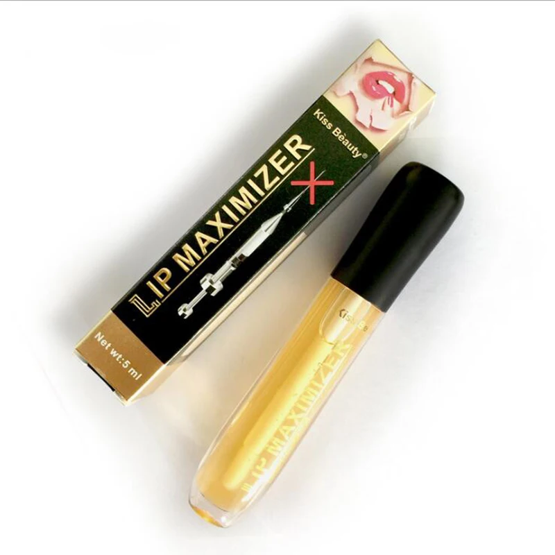 

New 3D Plump it transparent lipgloss Liquid Lipstick 5ml moisturizing fade lip lines enhance lip elastic 3 pcs/lot