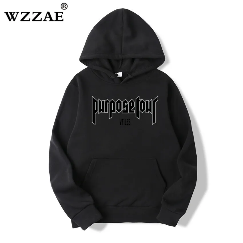 2018 New Design Tour Print Hoodies Men Justin Bieber Hip Hop Mens Hoodies And Fleece Sweatshirts Street Wear Style Tracksuit 3XL