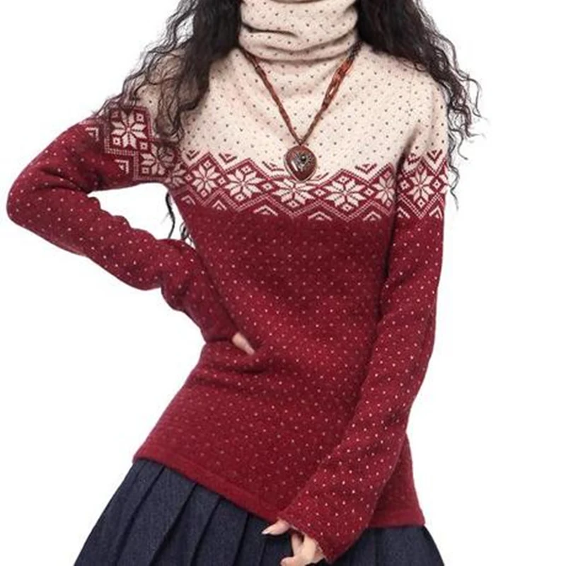 

Plus size Cashmere Sweater Women Tops 2019 Autumn Winter Casual long sleeve Pullover Turtleneck Knitted jumper Pull Femme Hiver