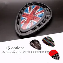 15 вариантов! 3D резиновая Юнион Джек салона Стайлинг для MINI cooper s один f55 F56 f54 автомобильные аксессуары воздуха на выходе 2014-2017