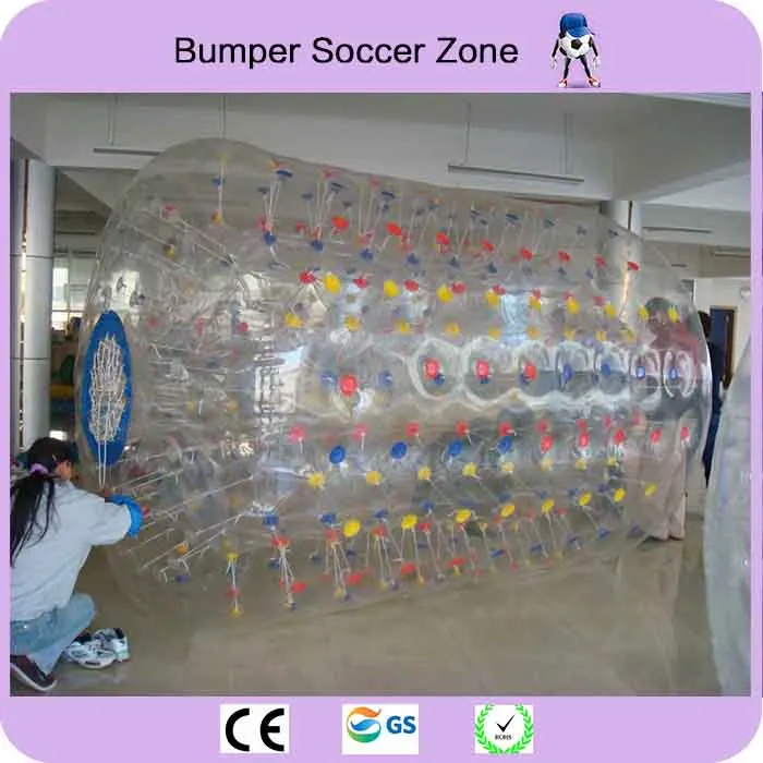 Free Shipping 3*2.4m TPU Zorb Ball Inflatable Roller Ball Outdoor Water Games Inflatable Water Roller Ball Free a Pump