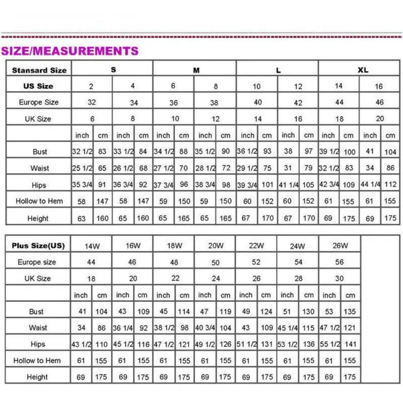 Size 14 Dress Measurements