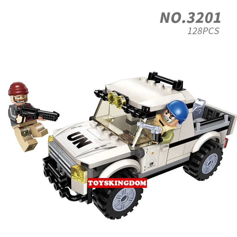 

Modern military Thunder mission Risk interception batisbricks minifigs building block ww2 army Bandit figures Pickup bricks toys