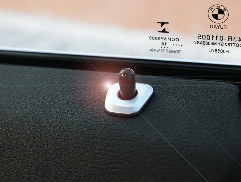 ABS Chrome Door Mention Lift Decorative Cover Trim Sticker For BMW X1 2016-17 Car Interior Accessories (2)