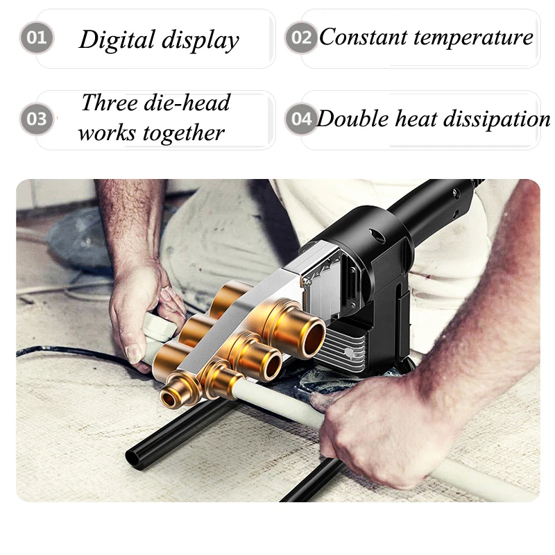 220V электрический сварочный инструмент бытовой воды трубы установка термозакрепляющего устройства PPR труба сварочный аппарат 63