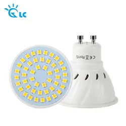 Lanchuang GU10 220 В светодиодные лампы Bombillas лампы SMD2835 лампада 48 60 80leds внутреннего освещения