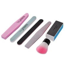 6 шт./компл. пилка для ногтей полировальная щетка Прочная полировка грубый песчаник Fing инструмент для дизайна ногтей аксессуары Шлифовальная Пилка УФ Гель-лак Инструменты