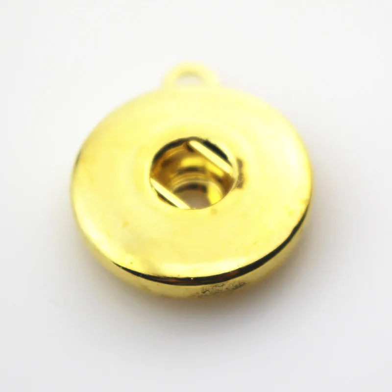 Wholesale gold alloy round lock snap buttons pendant accessories fit