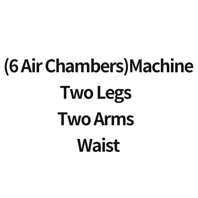 Пневматический компрессионный массажер для ног для пожилых людей, массажер для талии, тела и рук, инструмент для расслабления, способствует циркуляции крови, облегчение боли, похудение - Цвет: 6 Two Legs Two Arms