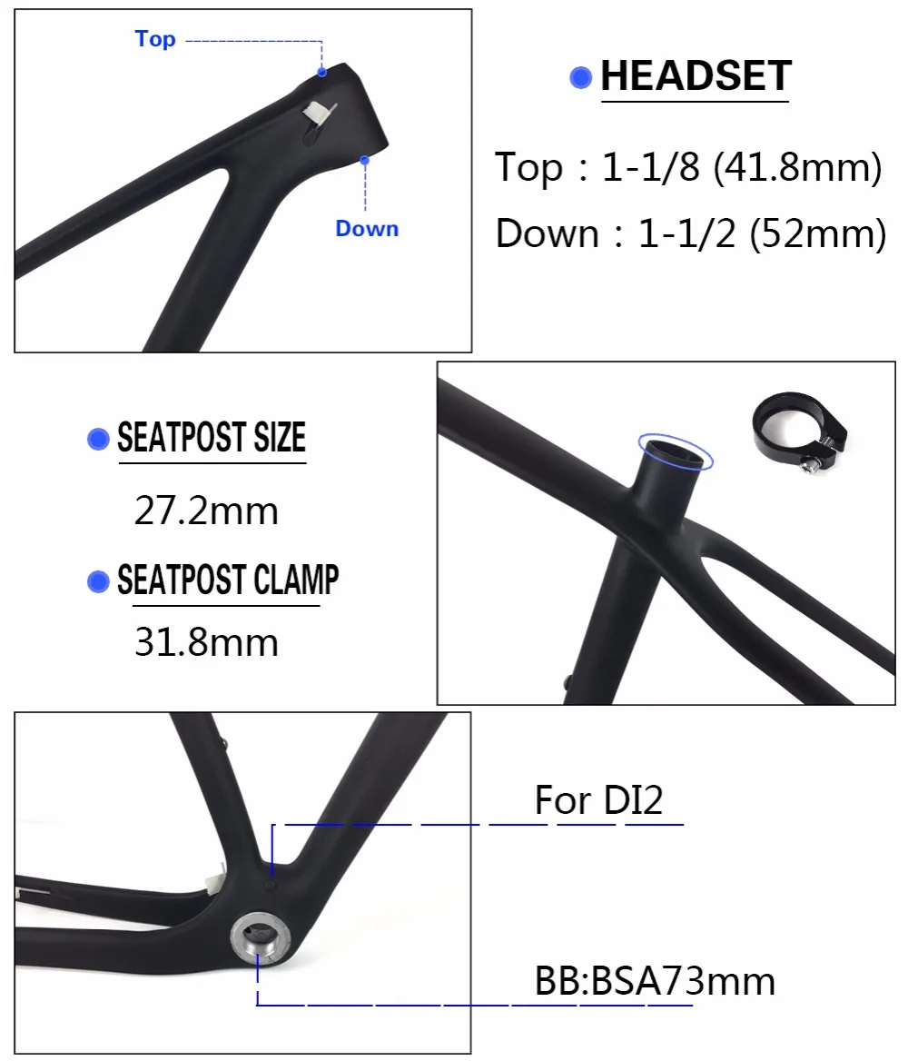 Perfect Spcycle 650B/27.5er/29er MTB Mountain Bicycle Carbon Fiber Frames Framesets,142mm Thru Axle MTB Bike Carbon Frames 15"/17"/19" 11