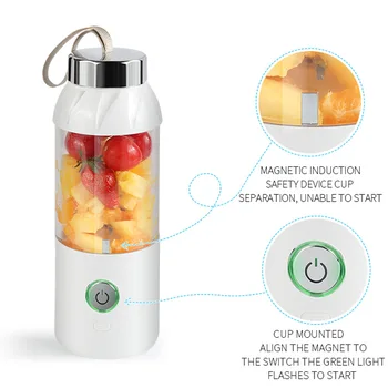 

USB Rechargeable Juicer Cup Portable Electric Automatic Vegetables Fruit Juice Maker Cup Juice Extractor Blender Bottle