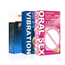 Male Sex Products Natural Latex Rubber Condoms For Men 3D Spike Dotted Condom With Vibrator Oral Sex Contraceptive preservatif