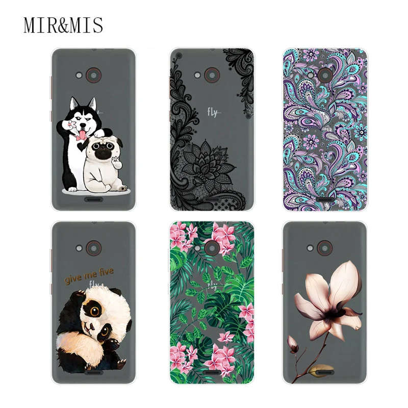

Case For Fly Fs408 Stratus 8 4.0 inch Transparent Printing Drawing Silicone Phone Cases Cover For Fly FS408 Stratus 8 4.0 Inch